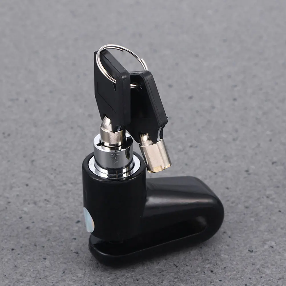 

2 шт., замок с ключом дискового тормоза, высокая безопасность, велосипед, мотоцикл, скутер, противоугонный замок на колесо, прочный материал, портативный дизайн