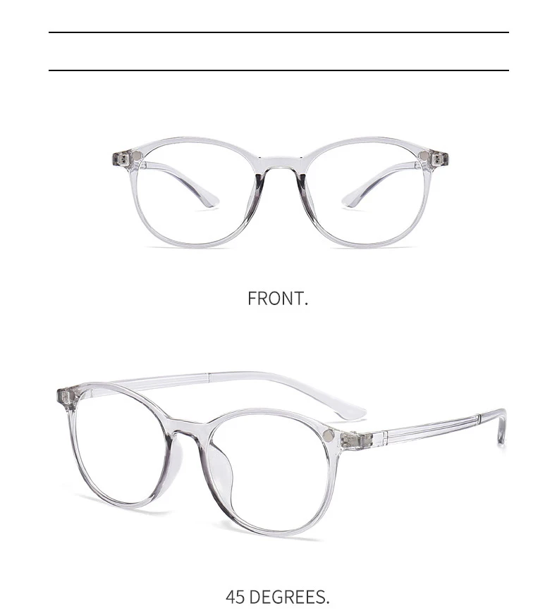 Vcka transparenten Rahmen Frauen Myopie Sonnenbrille 6 in 1 Mode polarisierten Magnet clip auf Brille verschreibung pflicht ige Brille-0.5 ~-6,0 – Detail 9