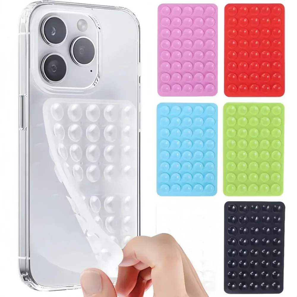 

﻿Strong Double Sided Suction Cup Phone Holder Detachable Stand Phone Case Hands-Free Wall Stand for Selfies Videos Holders