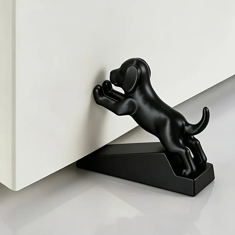 Cute Puppy Door Stopper, Thickened Anti-Collision, Noise-Reducing, Non-Slip Dog-Shaped Door Wedge for Floor-Standing Door Holder