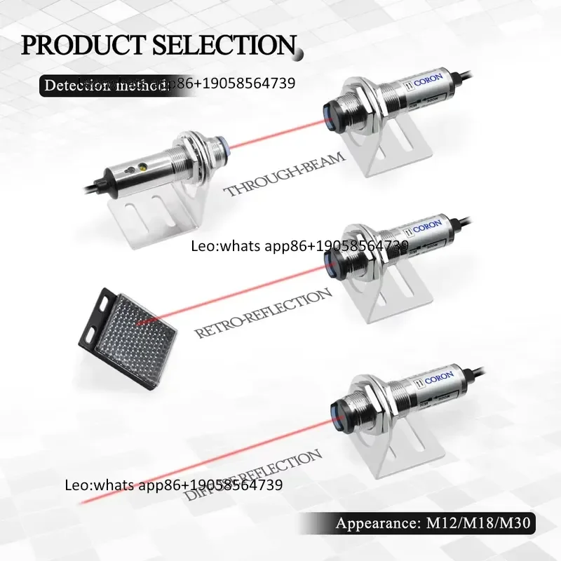 High Quality  GR-D11-P PLC Relay Switch Module Optical Diffuse Reflection Type Photoelectric Sensor with PNP Output