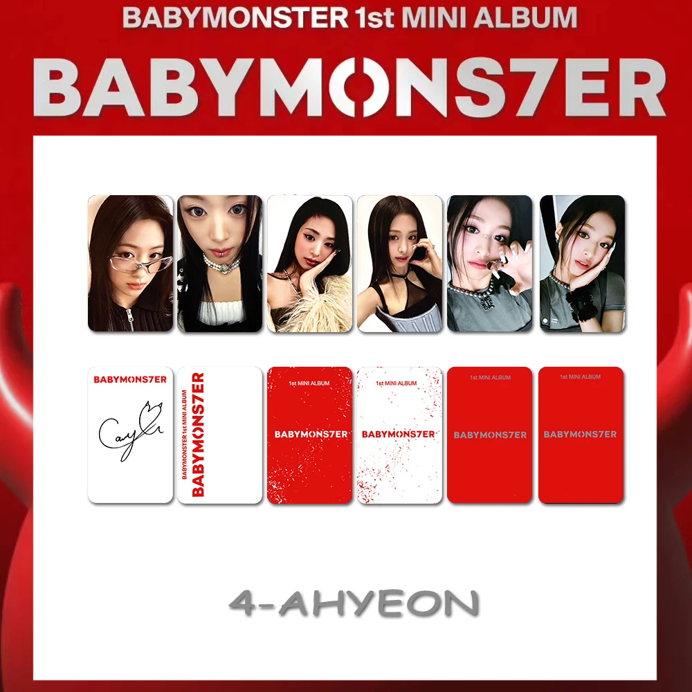 Kpop Photocards BABYMONSTER Album SHEESH Ahyeon HARAM RORA ASA PHARITA CHIQUITA LOMO Card BABYMONS7ER Kpop Accessories Merchs