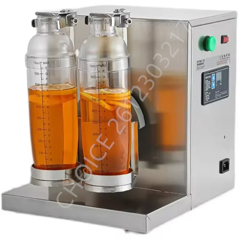 Commercial Milkshake Maker Stainless Steel Milk Shake Maker Double Head Drink Mixer Make Milks Foam/Milkshake Bubble Tea Machine