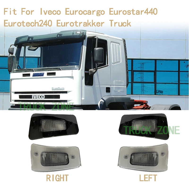 One Pair sunvisor Lamp for IVECO eurocargo eurostar440 eurotech eurotrakker truck sunvisor lamp 500314717 500314716