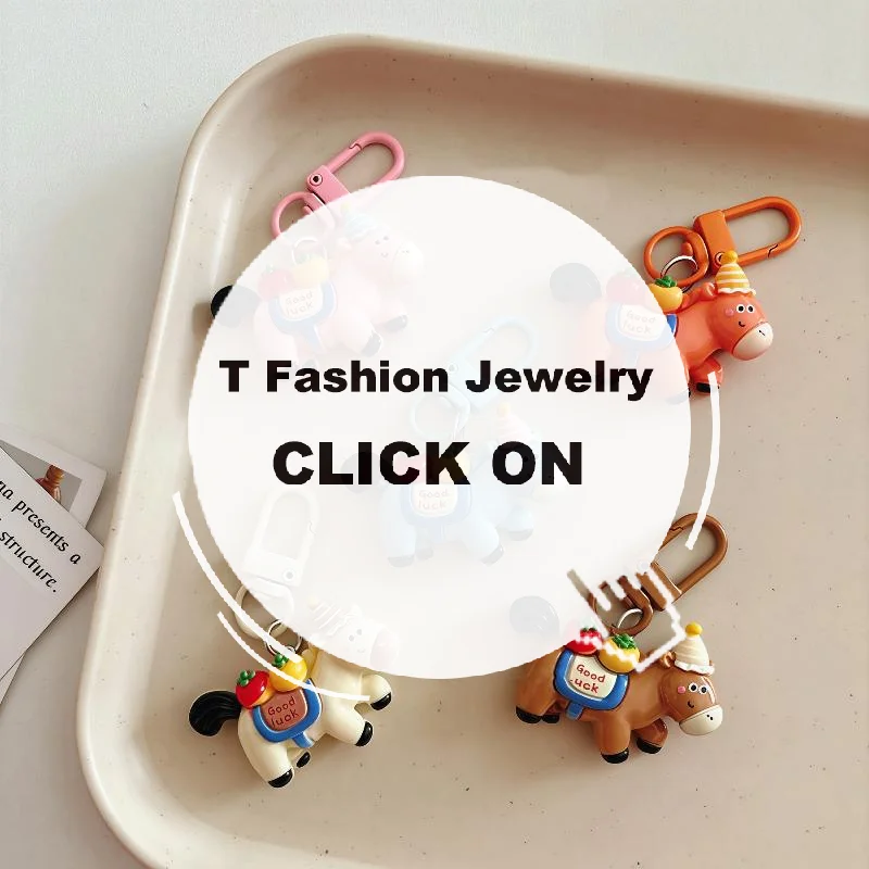 Брелок-с-рисунком-«Удачи»-пони-милый-год-лошади-украшение-талисман-креативный-рюкзак-с-лошадью-подвеска-аксессуары-подарок