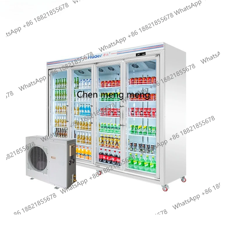 Convenience store beer beverage display commercial freezer split machine supermarket refrigerator freezer