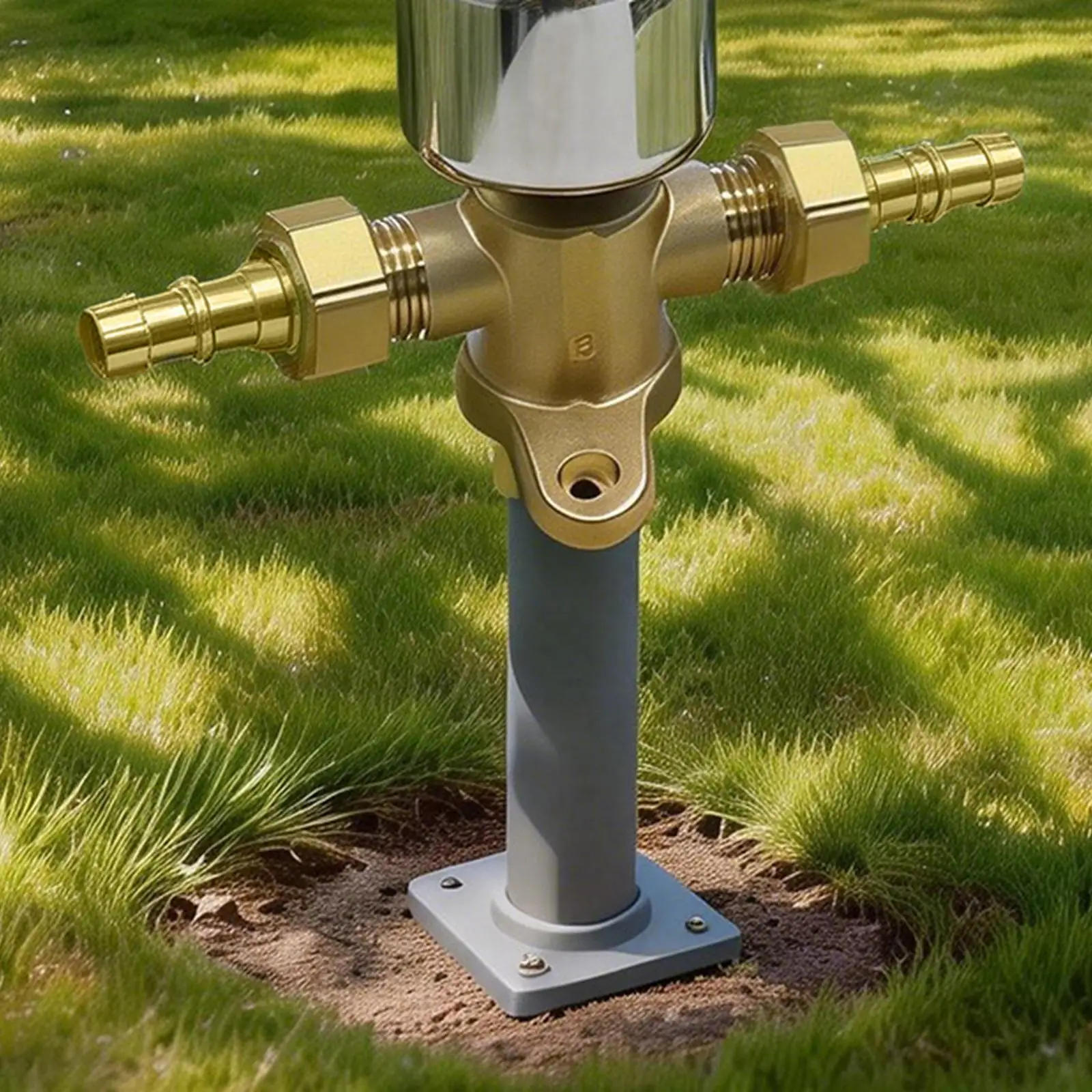 Garden Sprayer Nozzle Brass Cylinder Body Air Tank Connector for Pump Spray Wand and Agricultural Double Cylinder Use