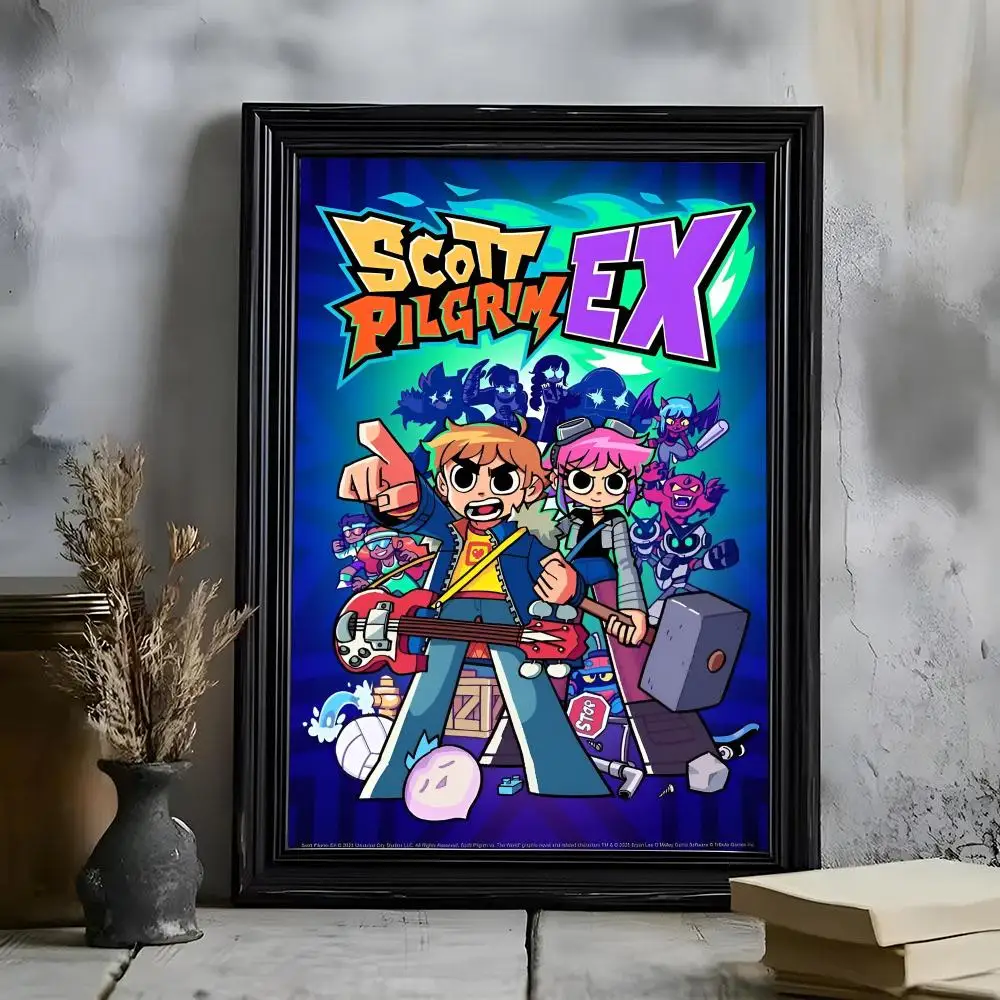 Scott Pilgrim Takes-S Off Poster Poster HD Self Adhesive Waterproof Wall Art Ideal For Home Office Dorm Bedroom Great Gift