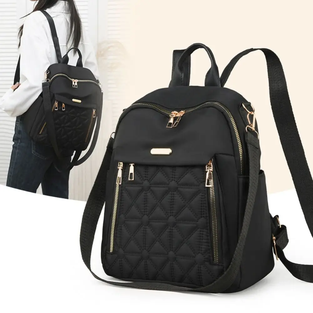 Fashion Nylon Backpack Multifunctional Large Capacity Student Bag Shoulder Bag Women