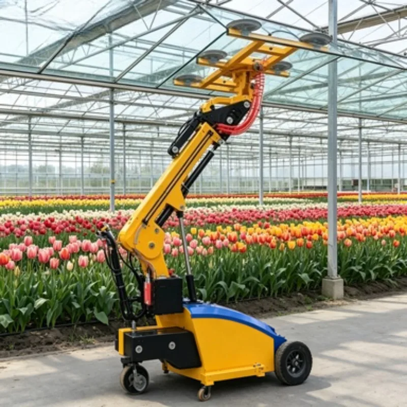Glass Installation Robot Glass Lifter Robot Electric Suction Cup Car Rotating Glass Suction Cup Lifter Glazing Robot 500kg CE