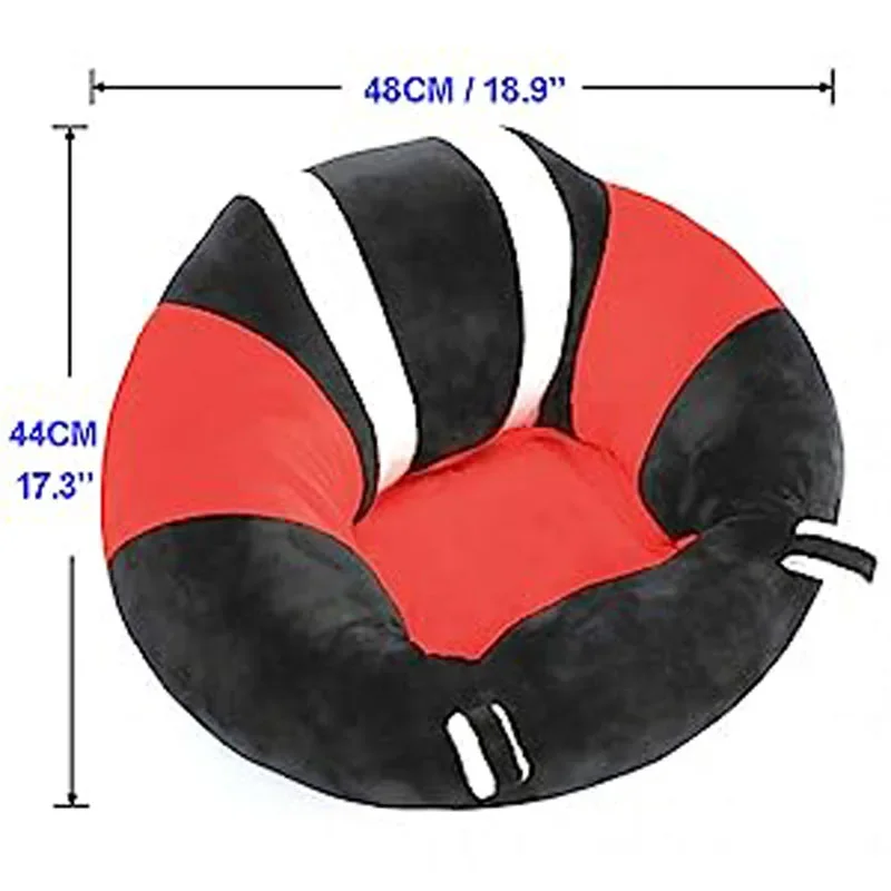 Baby Support Seat Cute Baby Sofa Chair for Sitting Up Comfy Plush Infant Seats with Stuffing Inside for 3-12 Months Baby