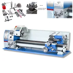 Precision Small Machinery JY250VF Metal Processing Lathe Multifunction Home Woodworking Lathe High Precision Double Pole Lathe