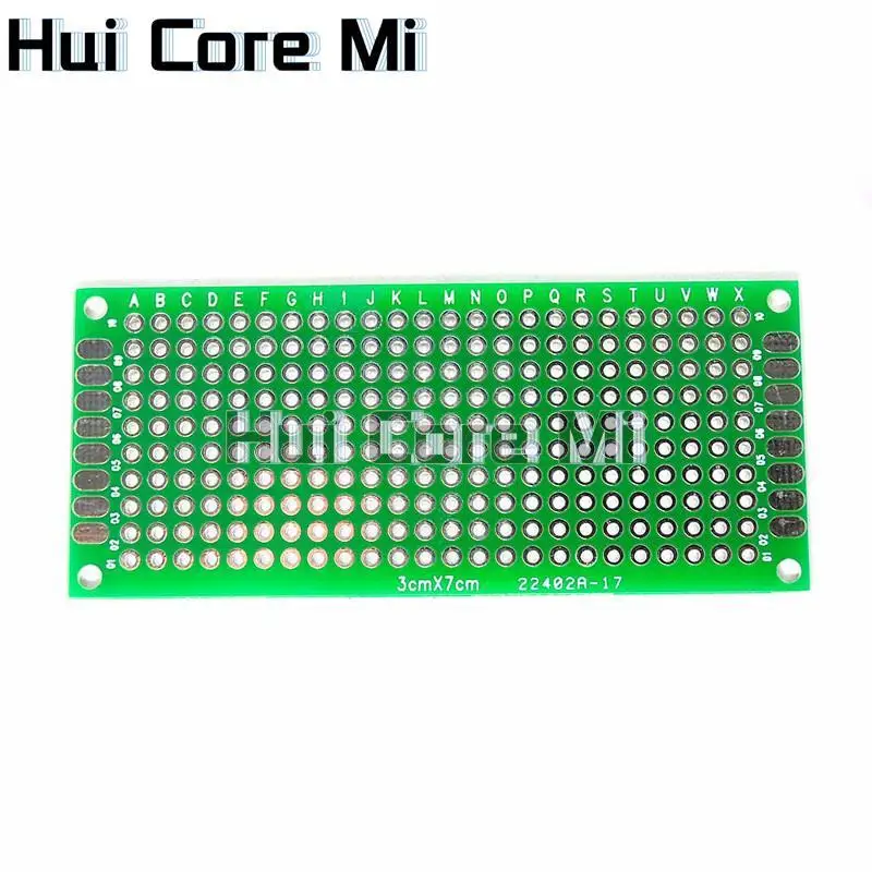1 pces duplo lado protótipo pcb diy universal impresso placa de circuito 3x7cm verde