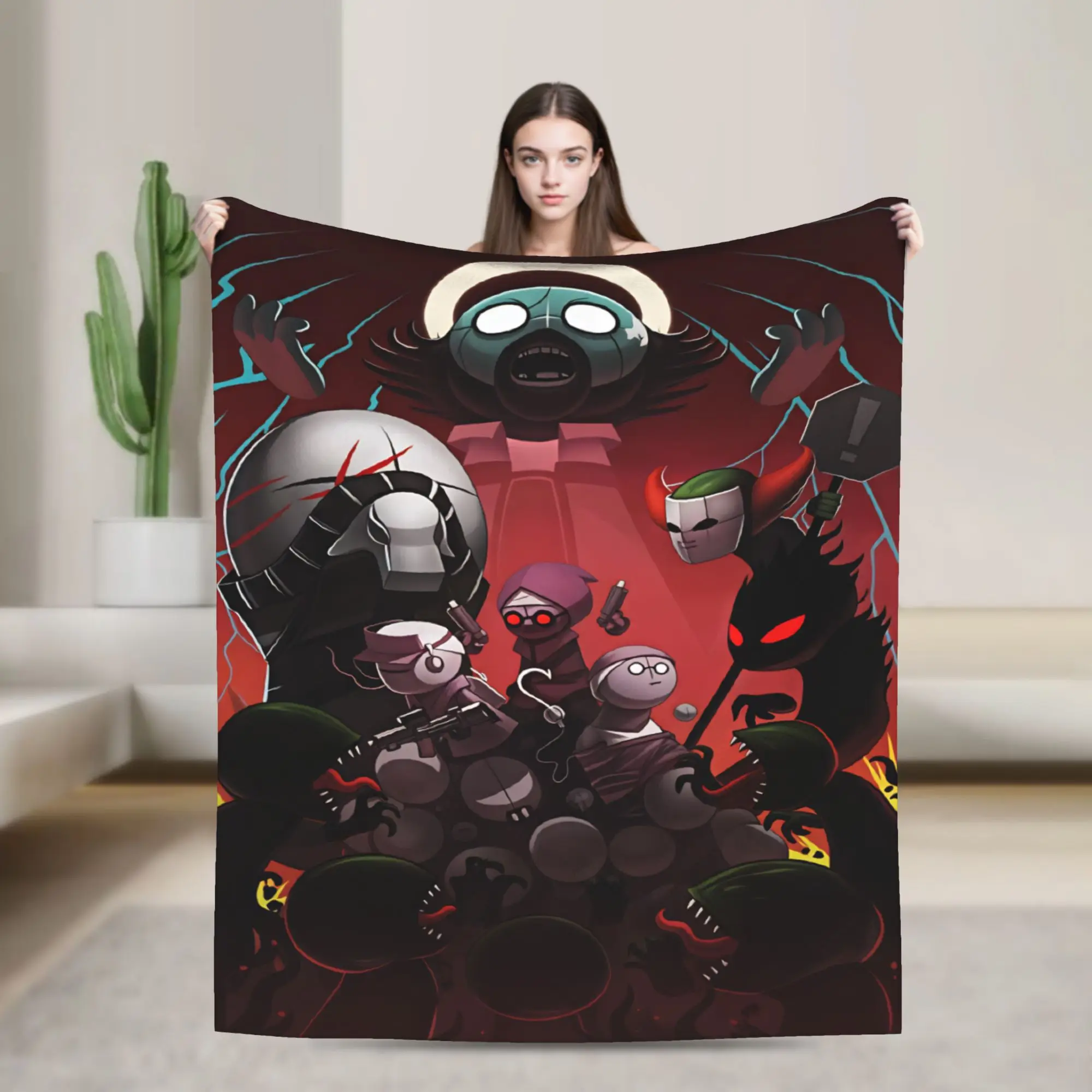 MADNESS COMBAT Blanket  Camping Flannel Throw Blanket For Outdoor Soft Warm Custom DIY Quality Bedspread Gift
