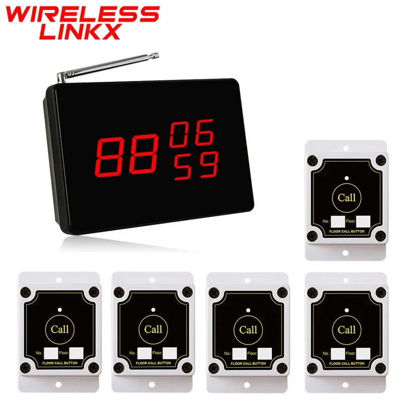 Wireless Construction Site Elevator Floor Caller Calling Button Construction Site Elevator Floorwith Display Receiver