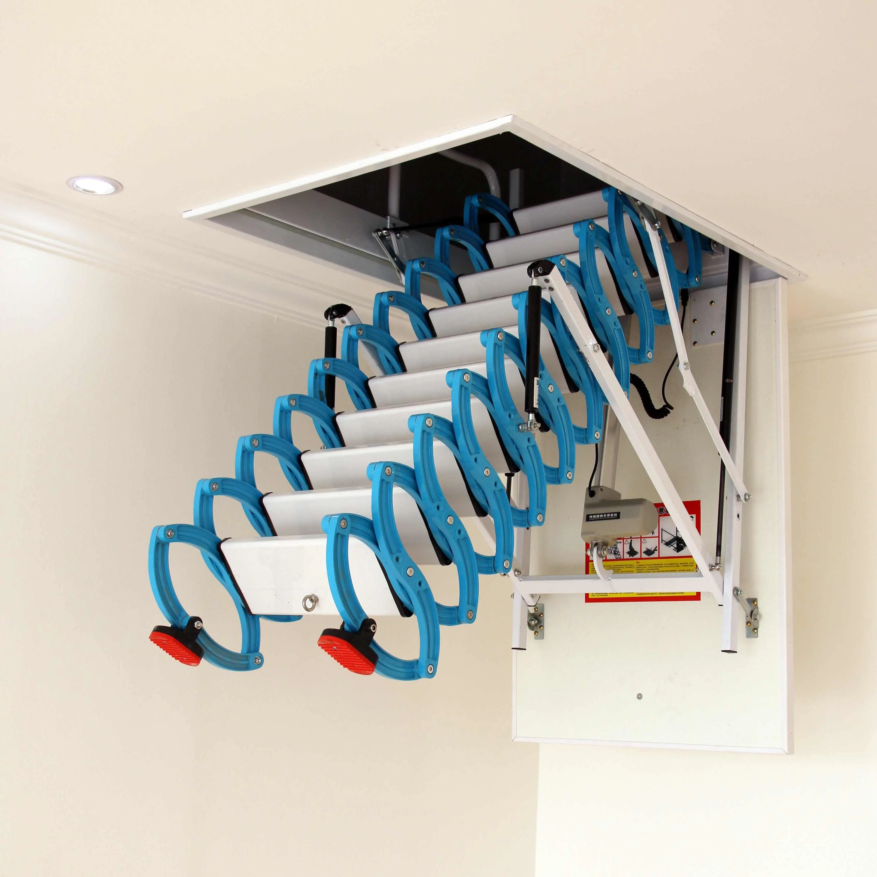 Attic Hatch Ladder Loft Automatic Hydraulic Folding Step Ladders