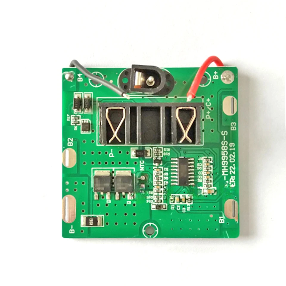 BMS 5S 18V 21V 12A Li-ion 18650 Battery Charge Protection Board Overcharge/Short Circuit Protection with DC Connector for Drill