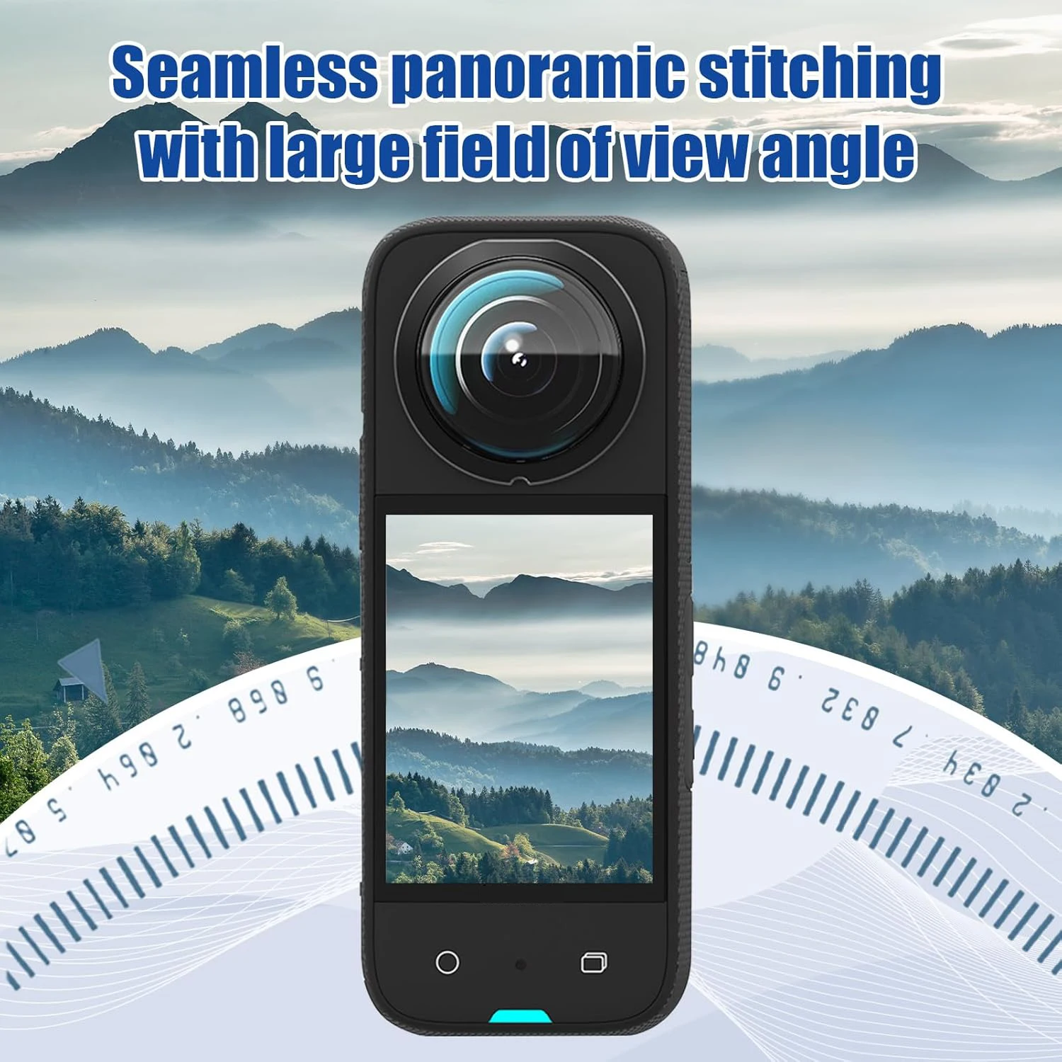 6IN1 Full Cover Films for Insta360 X3 Camera Protectors Tempered Glass Anti-scratch Screen Protectors for Insta360 X3 Accessory