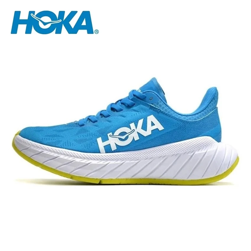 Hoka One One Carbon X2 X 2 Diva Blue Citrus Men Women Trainers Fashion Jogging Sport Shoe Sneakers Lightweight Running Shoes