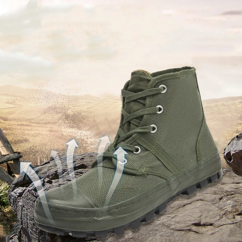 Botas de goma antideslizantes corte alto para trabajo y senderismo - imagen 2