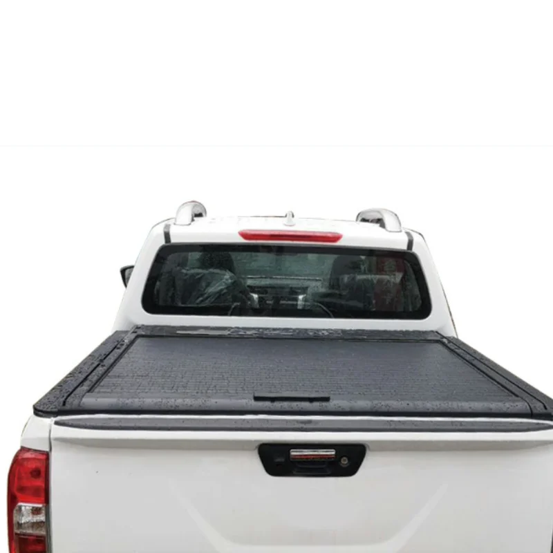 

Aluminum Pickup Truck Cover Manual Roll up Retractable Tonneau Bed Cover for Nawara Pickup Accessories