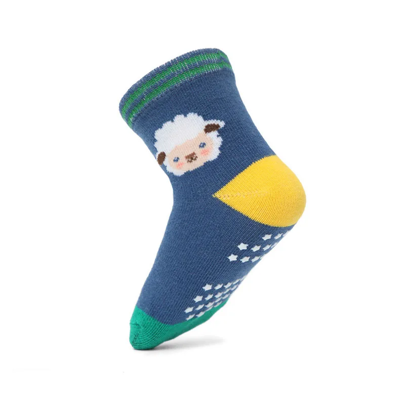 6 Paar rutschfeste Socken für Jungen und Kinder, niedliches Cartoon-Muster, atmungsaktiv, bequem, Kinder-Bodensocken für alle Jahreszeiten – Detail 6
