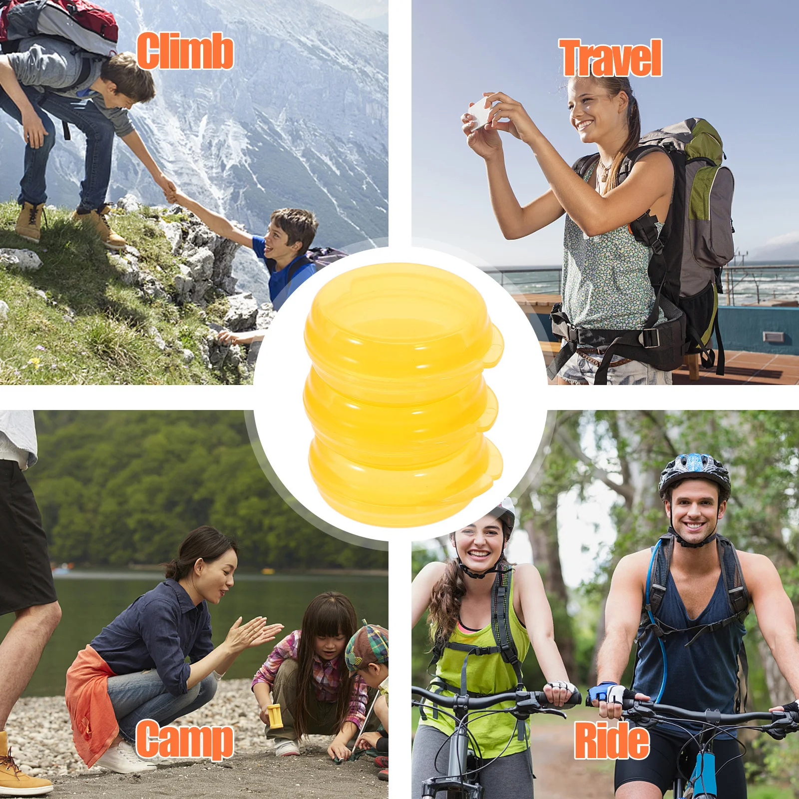 

3 шт., маленький круглый органайзер для таблеток, портативный дорожный держатель для лекарств, ежедневный мини-органайзер для таблеток, карманный контейнер для таблеток