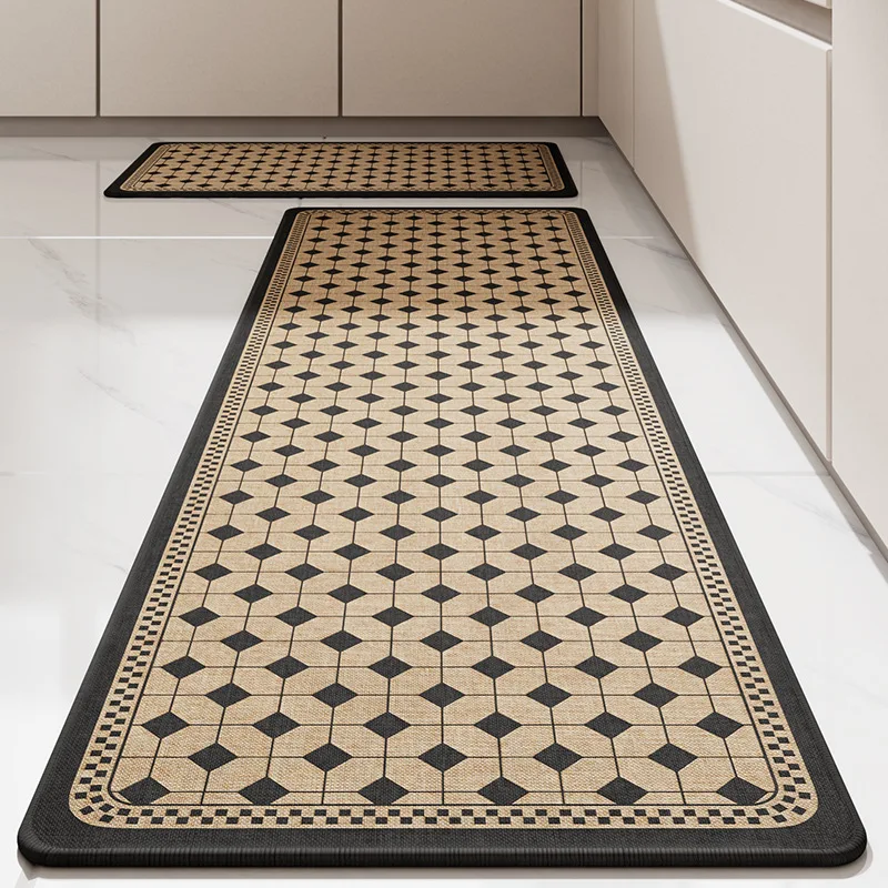 Kitchen Rugs Non Slip Waterproof Runner Comfort Standing Floor Mat Set For Sink Laundry Kitchen  American style Carpet Floor Mat