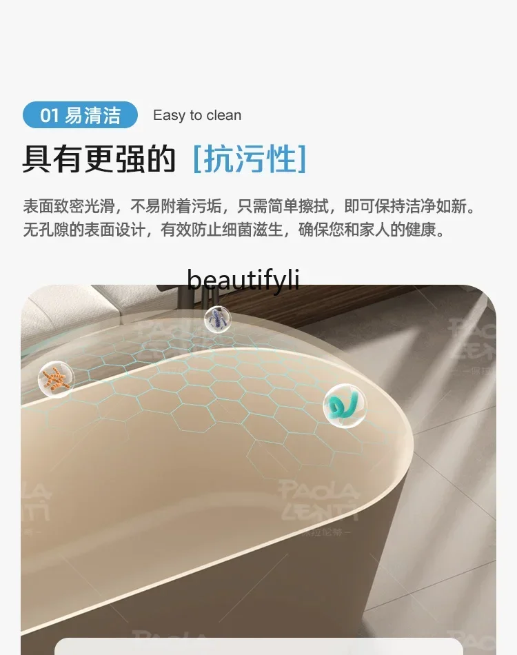 F18 Integrated bathtub Double hotel home free-standing artificial stone oval bathtub