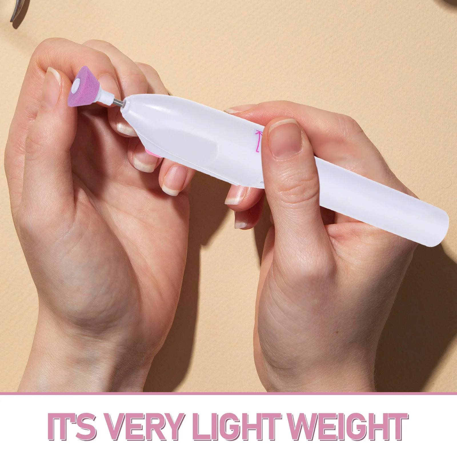 5pcs Electric Nail Grinder Pen With 5 Needles For Filing Polishing Manicure Drill Machine Nail Art Equipment Pen Shape File