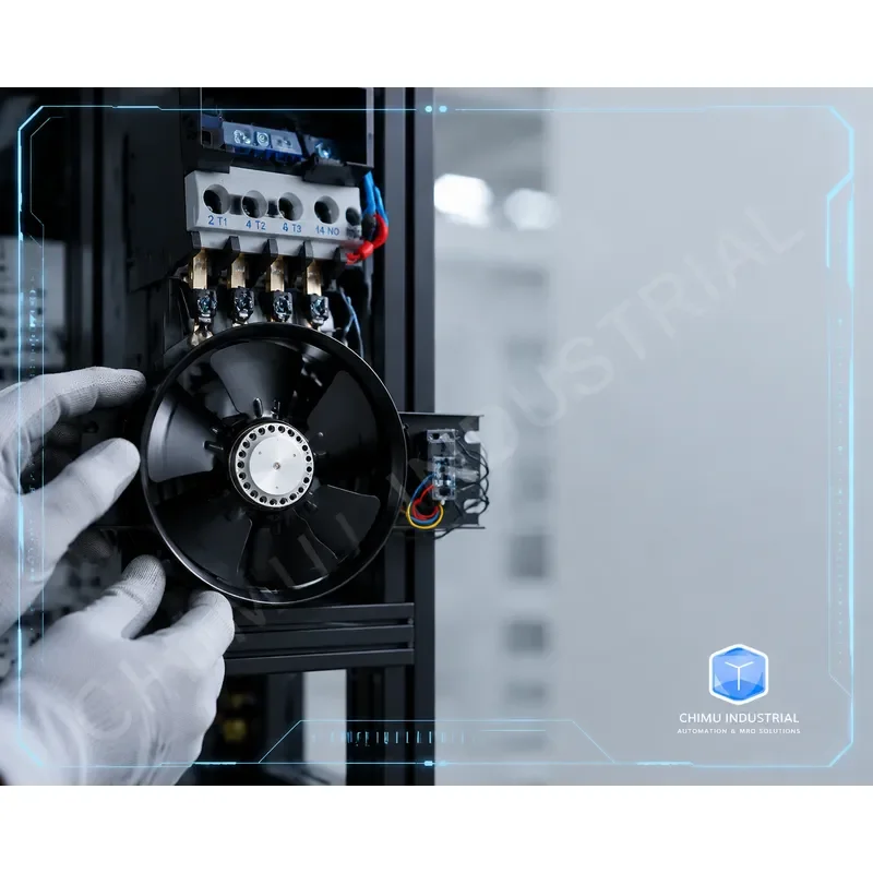 【CHIMU INDUSTRIAL】 250FZY6-D External Rotor Axial Flow Fan 220V with Capacitor High Speed Cabinet Cooling Fan