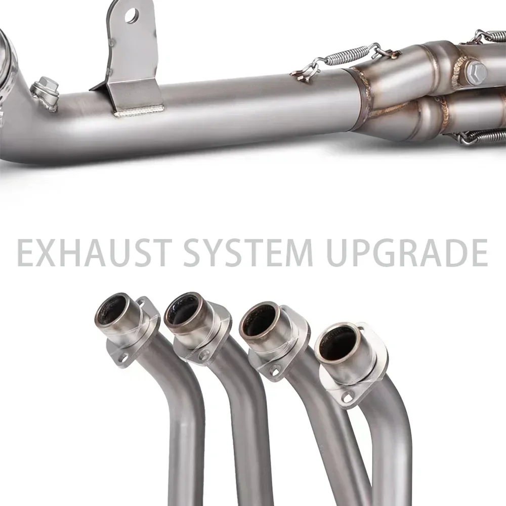 For KAWASAKI Ninja ZX4R  ZX4 RR  ZX 4R SE 2023 Motorcycle Exhaust System Escape Moto Modified Front Middle Link Pipe Slip On