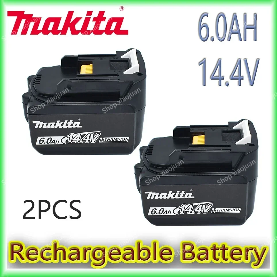 

Makita 14.4V 6000mAh Makita Rechargeable Li-ion Battery For Makita 14V Power Tools 6.0Ah Batteries BL1460 BL1430 1415 194066-1