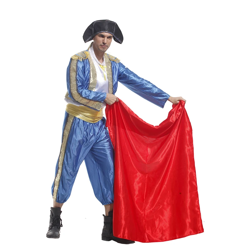 Adults Matador Costume Bull Fighter Cosplay Game Uniforms Spanish Bullfighters Dancing Costumes For Men