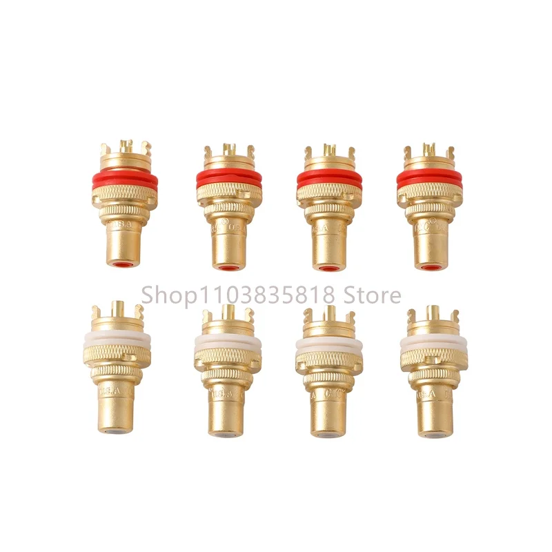 Pure copper gold-plated RCA female terminal connector socket