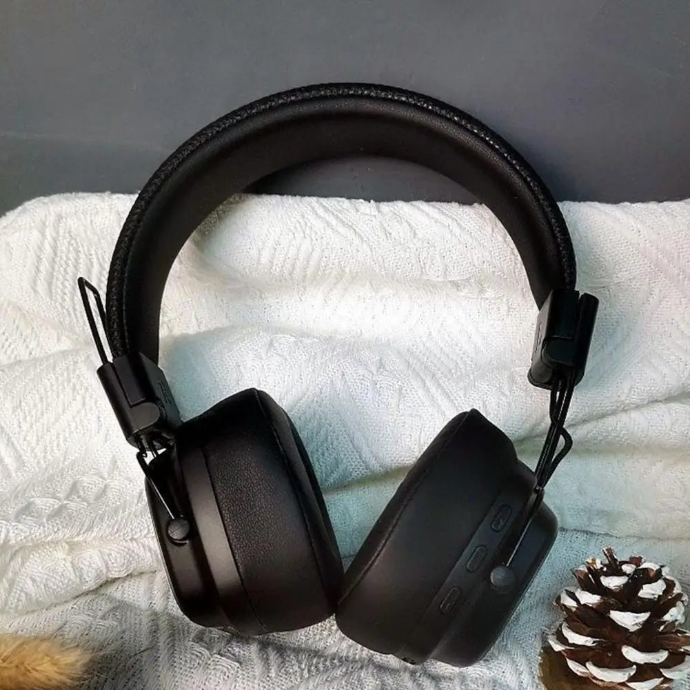 인체공학적 무선 헤드셋, 액티브 노이즈 감소, 음악 통화용 헤비 블루투스 호환, 빠른 연결