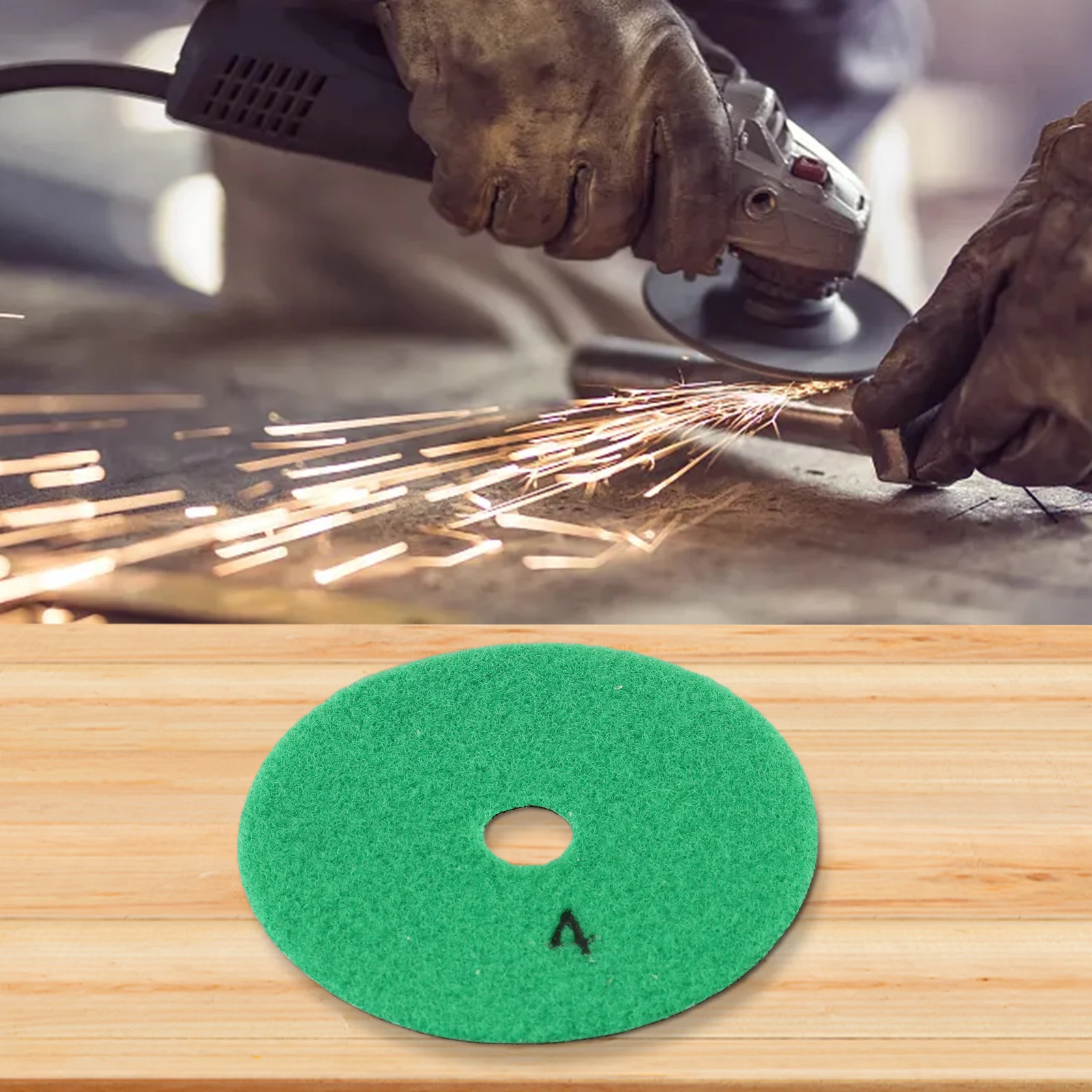 1개 4인치 100mm 건식 연마 패드 유연한 샌딩 디스크 대리석 유리 석재 연마용