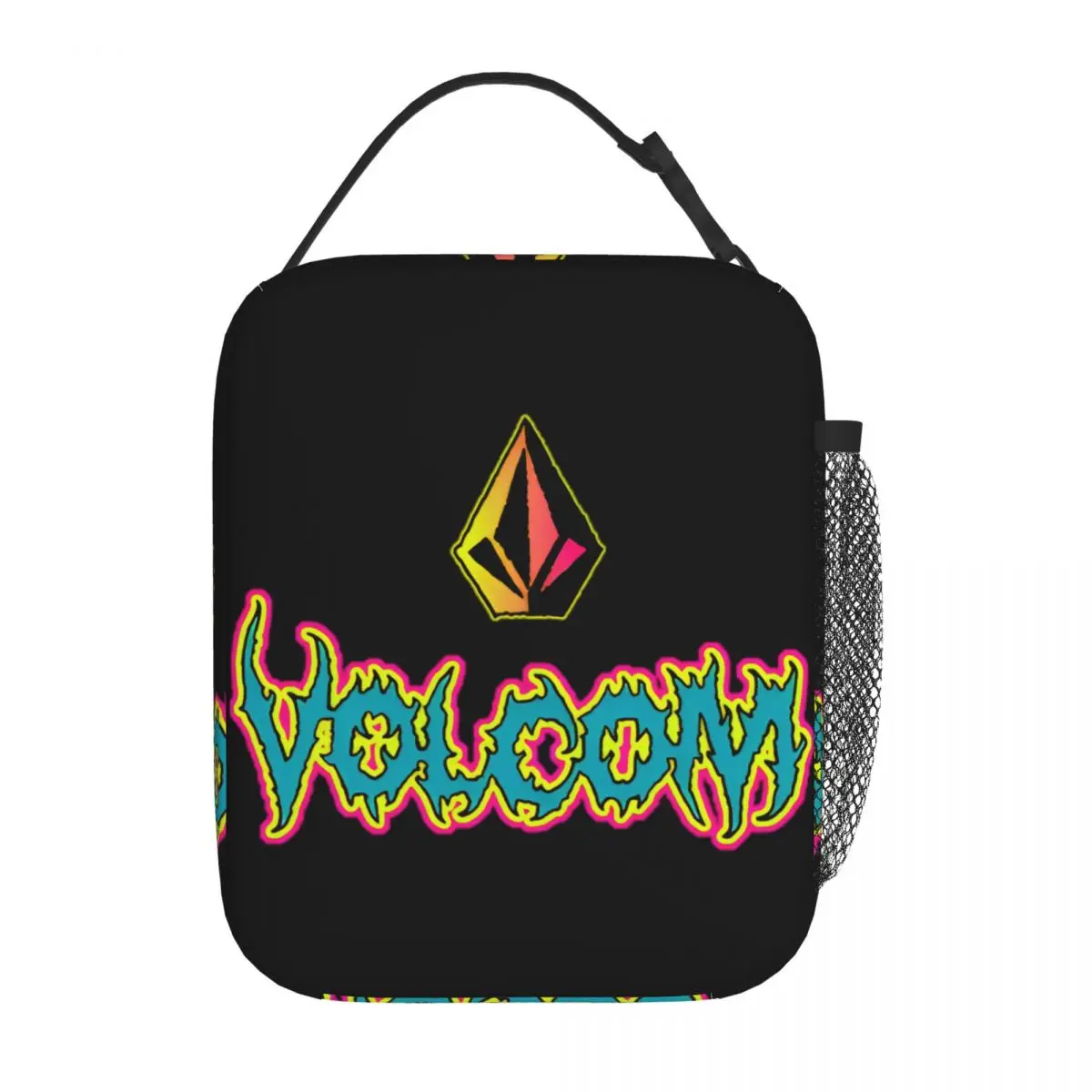 V-volcom Logo Insulated Lunch Bags Storage Food Box Portable Cooler Thermal Lunch Boxes For School Office