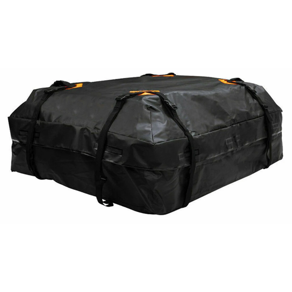 Bolsa de equipaje de seguridad mejorada, almacenamiento de equipo de Camping, portaequipajes de techo de Camping, 27x25x11cm, bolsa de techo de coche, correas de refuerzo