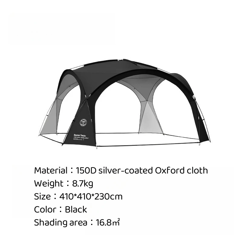 Outdoor Ball Tent Dome PU3000MM Waterproof Silver Coated Canopy Round Awning Big Canopy Tent Camping Sunshade Tent New