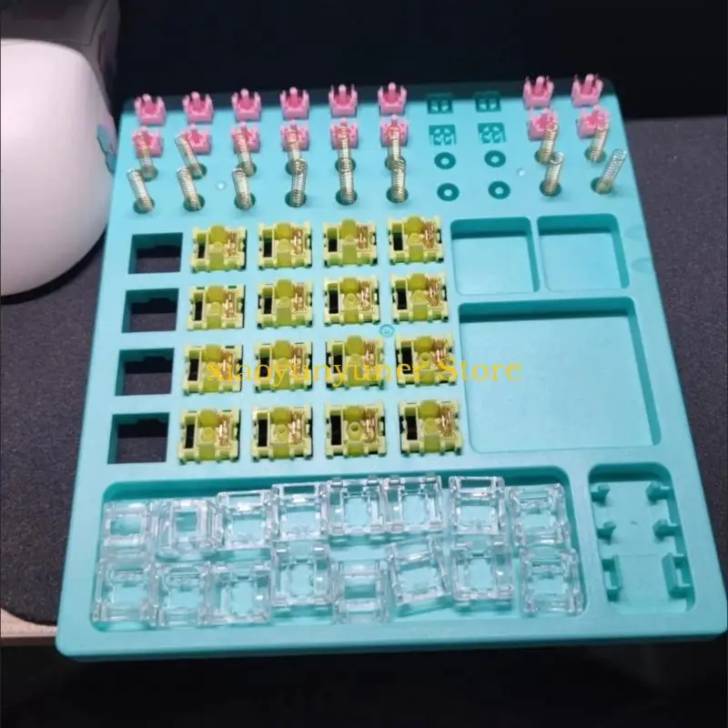 P9JB ABS Keyboards Maintenance Lube Station Platform For Easy Switches Opening And Parts Storage