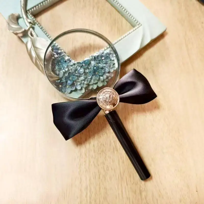 Magical Girl Witch Trial Sherry Orange Cosplay Hat  Magnifying Glass Prop Halloween Party Carnival Role Play Accessories