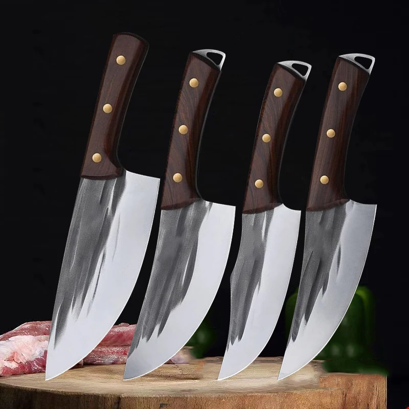 

Forged Boning Butcher Knife Stainless Steel Meat Bone Chopping Cleaver Multi-purpose Chef Slicing Cutting Cooking Tools