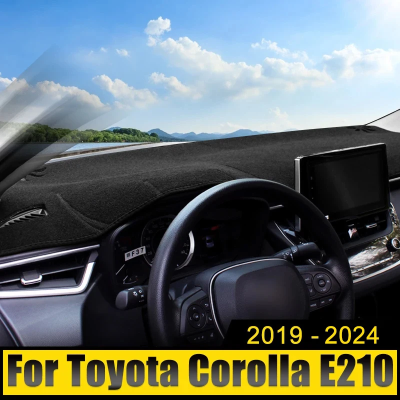 

Car Dashboard Cover Avoid Light Pad Anti-UV Carpet Non-Slip Mats For Toyota Corolla E210 2019 2020 2021 2022 2023 2024 Hybrid