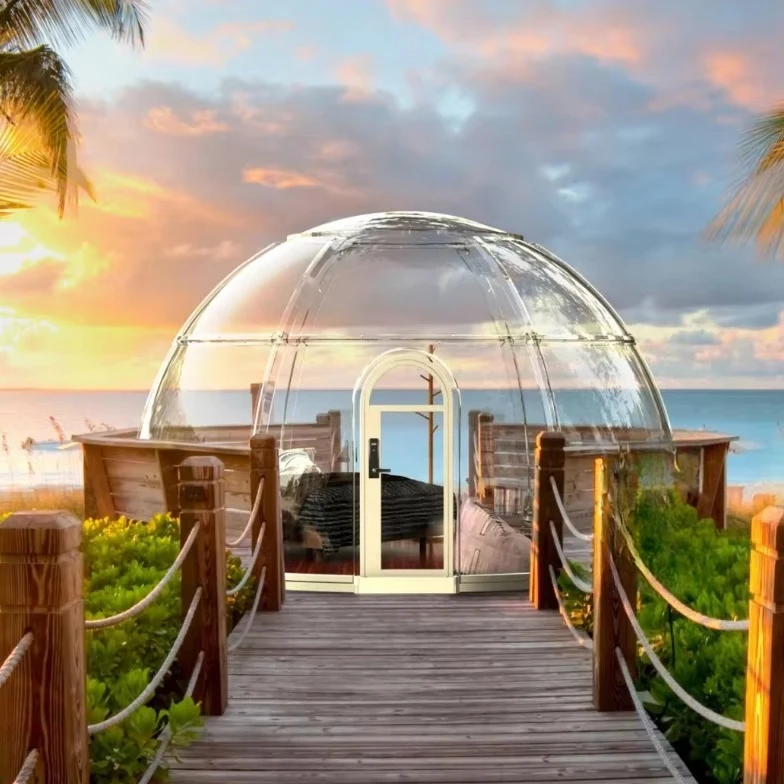 Transparent Starry Sky Room 360 Degree Modern Modular House Prefabricated Homes Sustainable Futuristic Capsule House Customized