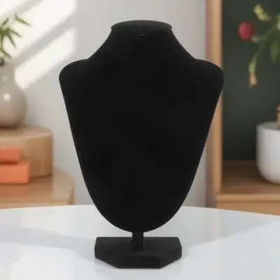 

V-shaped Necklace Display Stand Black Jewelry Hanger Bust Adjustable Height for Bracelets jewelry mannequin stand necklace