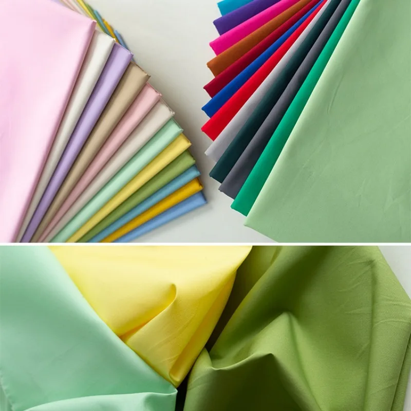 60 Yarn Count Cotton Shirt Fabric By Mters 100% Combined Cotton Breathable Full Cotton Poplin Business Skirt Cloth Fabric Color