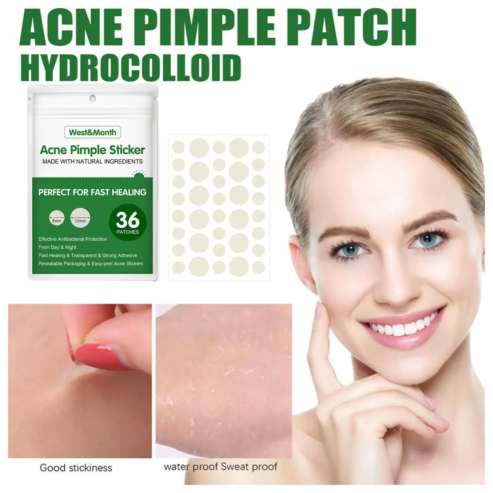 24/36Pcs Acne Pimple Patch Sticker Acne Treatment Pimple Remover Skin Facial Care Для Mask Tool Blemish Лица Spot Маска