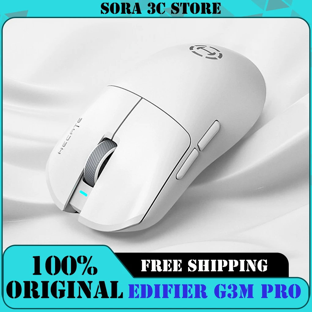Edifier Hecate G3M Pro Upgraded Mouse 3 Mode Paw3395 32000DPI Wireless E-Sports Gamer Mouse Dual Micro Motion Flash Speed