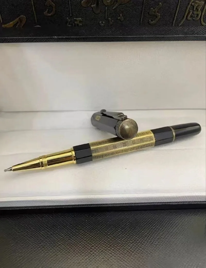 2026 M Brand Retro Scale Pattern Business Rollerball Pen, Multi-Color Luxury Collection Office Gift Pen( No Pen Box Included)